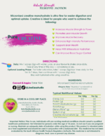 Pure Micronised Creatine Monohydrate 300g - Image 3