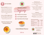 ProBalance Prebiotic Syrup - Crème Brûlée Flavour (250ml) - Image 2